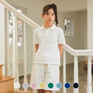 [지오다노주니어] 03015505 솔리드 폴로 반팔티