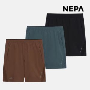 네파 남성 아이스테크쉘 우븐 하프팬츠 여름 물놀이 밴딩 반바지 러닝복 7L31731