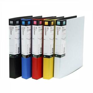 60매 A4 적색 링 발포클리어바인더화일60매LCB-60