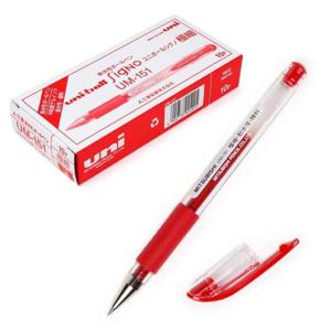 미쯔비시 유니볼 UM-151 볼펜 (0.38mm) (10개입) 1박스 (레드)