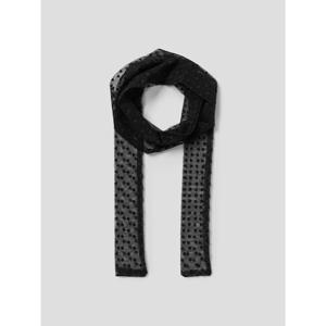 (356384AM35) [에잇세컨즈] 롱앤린 도트 매쉬 스카프  블랙