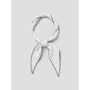 (356384AM50) [에잇세컨즈] 도트 스칼럽 티핑 삼각 스카프  아이보리