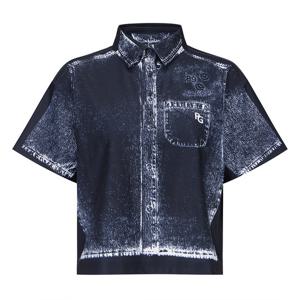 [파리게이츠] 여성 데님 프린팅 반팔 티셔츠 521E2TSA83_NA