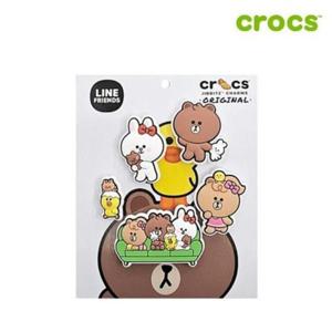 크록스 세이브존05 라인프렌즈 5팩 지비츠 세트 10012727