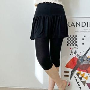 치마 치마레깅스 후레아 쿨 레깅스 DJJ8080 2단