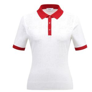 [링스골프]여성 로고 조직 포인트 풀오버 L21E1SR354-WH_HDD