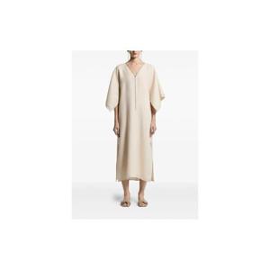 26 SS 페세리코 우레아 V넥 미디 드레스 E02372A02600 TP452130557