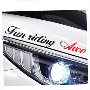 D24 아베오호환 흘림체 슬로건 로고 데칼스티커