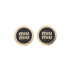 [미우미우] FW25 여성 에나멜 메탈 이어링 5IO213 2F6T F0002