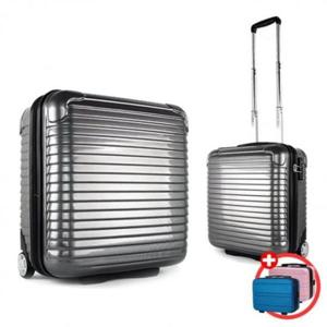 기내 여행용 하드 캐리어 18인치 실버 미니 캐리어