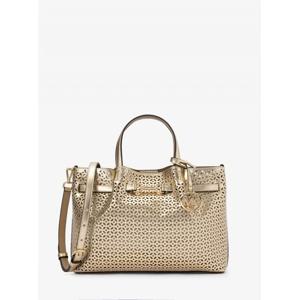 마이클코어스 카슨 메탈릭 센터 지퍼 사첼 미디엄 35S6G2ZS3K705 페일 골드