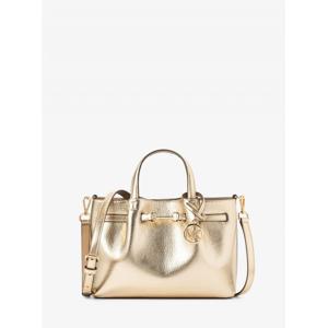 마이클코어스 카슨 메탈릭 센터 지퍼 사첼 스몰 35S6G2ZS5M705 페일 골드