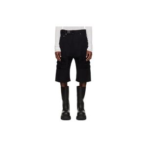릭오웬스 반바지 블랙 템플 게스 카고 쇼츠 261232M193089