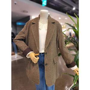 [숲] (SWWJK05) 박시핏 체크자켓 SWWJK05000000