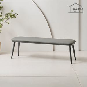 라로퍼니처 캐슬 가죽 3인 벤치 식탁 의자 카페 인테리어 밴치