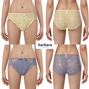 [바바라(언더웨어)]올레이스 망사 레몬,블루 여성 자수팬티ABP4442
