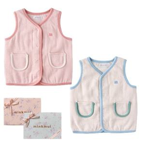 밍크뮤 (쌍둥이선물)25FW 젤라또골지베스트 실내조끼 (35A7003000302) 출산준비물 신생아선물 배내수트 A35A700300