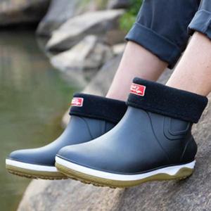 어르신아버지신발 중년 남성 겨울 보온 발목 장화 남자 방한 레인 부츠