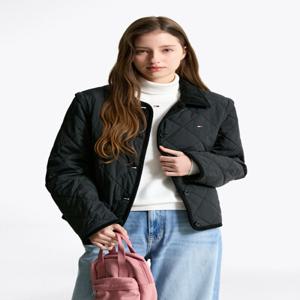 크롭 퀼팅 패딩