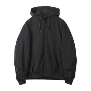 [커스텀멜로우] 블랙 디테처블 후드 MA-1 봄버 CWUAS25111BKX