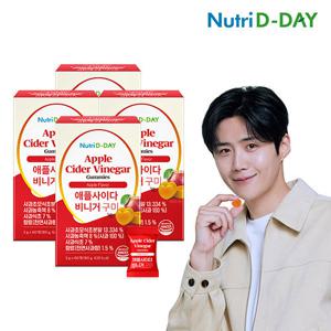[애사비] 뉴트리디데이 애플사이다비니거 구미 사과초모식초 젤리 4병 총240회분