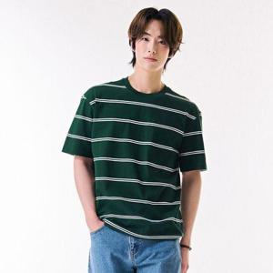 [체이스컬트]공용 스트라이프 반팔 티셔츠-DBZU5805C1H