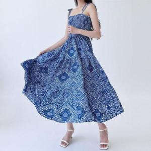 [BZJKCK2Q_4B]GSS DR121 스모크 튜브탑 끈나시 비치 롱원피