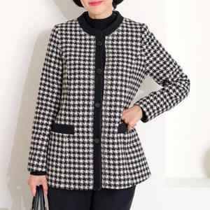 [로즈맘][엄마옷 로즈맘] 우순체크라운드면자켓