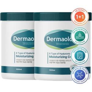 1+1 더마올로지 8중 히알루론산 대용량 수분크림 1L 주름개선 미백 고보습 진정 영양 기능성