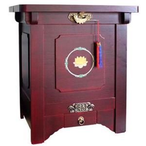 오동나무 상감 원목뒤주 40KG 쌀통 쌀보관함 쌀독 W3D2641