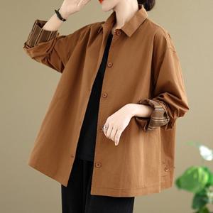 [블랙퀸] 줄무늬소매 루즈핏 간절기 자켓 blk003790