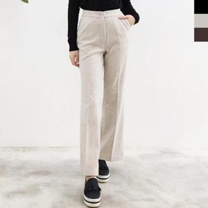 겨울 정장바지코디 오피스룩 절개 여성정장팬츠 일자 WFKXYNJ