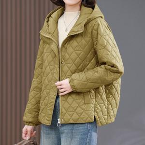 마감할인[블랙퀸] 소서리 후드 퀄팅 경량점퍼 blk002641