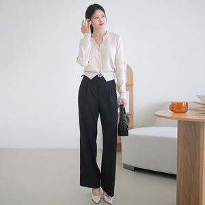 [최초가 79,900원][르포엠]루디엘 와이드 핀턱 팬츠+벨트