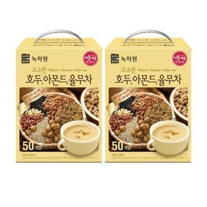 녹차원 고소하고 건강한 호두 아몬드 율무차 50스틱x2개 (총100스틱)
