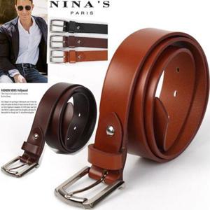 [니나스파리]베이직니켈 멋남통가죽벨트(2SS174)