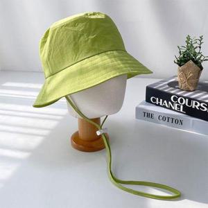 [옷자락]여자 스트링 스트랩 핫핑크 등산모 무지 캠핑 모자