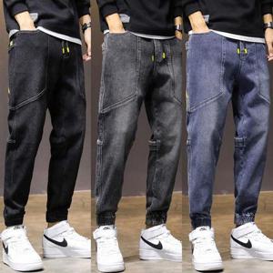 데님조거팬츠 남자 밴딩 테이퍼드 청바지 (WEB06E1)