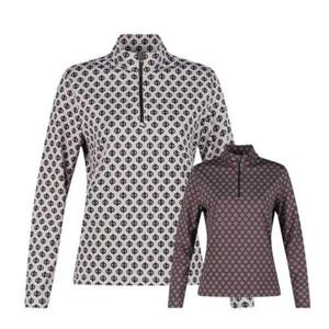 [보스케]MARIO 여성 봄 가을 골프웨어 골프 반집업 긴팔 티셔츠 L122216