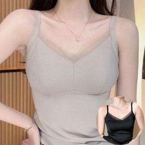 [로즈엘리][2컬러] 여름 볼륨패드 캡나시 끈조절 소프트 나시