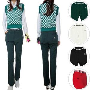 [할마마마]삼선벨팅일자바지 봄 가을 여성골프웨어 여자골프바지