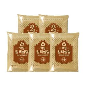 [CJ제일제당]백설 갈색설탕 1kg x5개