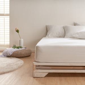 [에르미아] 순면 홑겹 알러케어 99.9%항균원단 매트리스커버 킹(K)