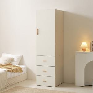 [초특가] 보루네오 오브제 LPM 키큰장_도어 500 3단서랍 옷장