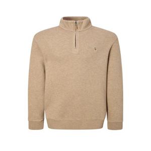 헤지스 남성 [스테디셀러]베이지 멜란지 면 반집업티셔츠  (WHTS4D401I2)