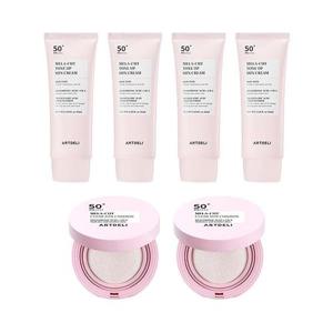 아트델리 멜라컷 톤업 선크림 50ml x4 + 선쿠션 15g x2