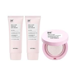 아트델리 멜라컷 톤업 선크림 50ml x2 + 선쿠션 15g