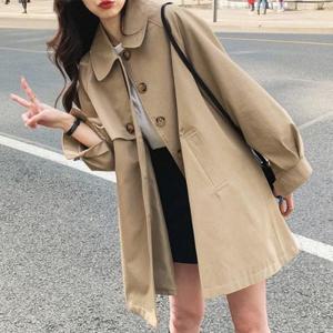 [패션시그널] 비조장식 싱글하프트렌치코트 661610