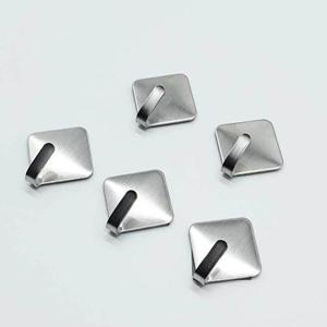 접착 스텐 후크 사각 5P 걸이 액자걸이 스텐 접착후크 WE98FF3