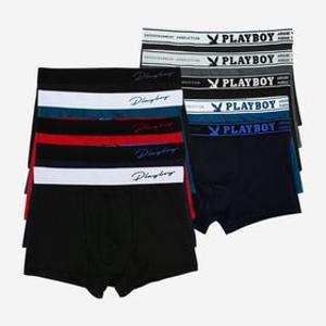 [딜크릿] 플레이보이 남성 레터링 베스트 구성 드로즈 남자 속옷 10매입  PMD2118+PMD2110